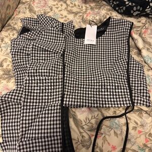 Akira checkered blouse